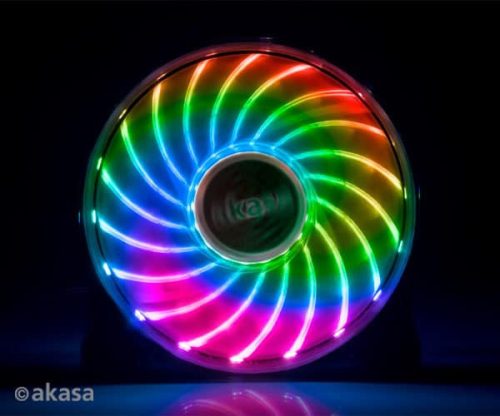 Ventilátor Akasa Vegas 7 LED 12 cm RGB