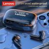 Lenovo QT81 Bluetooth 5.0 Vezeték Nélküli Fülhallgató Töltőtokkal, Fekete, Fekete, Fekete, Fekete, Fekete